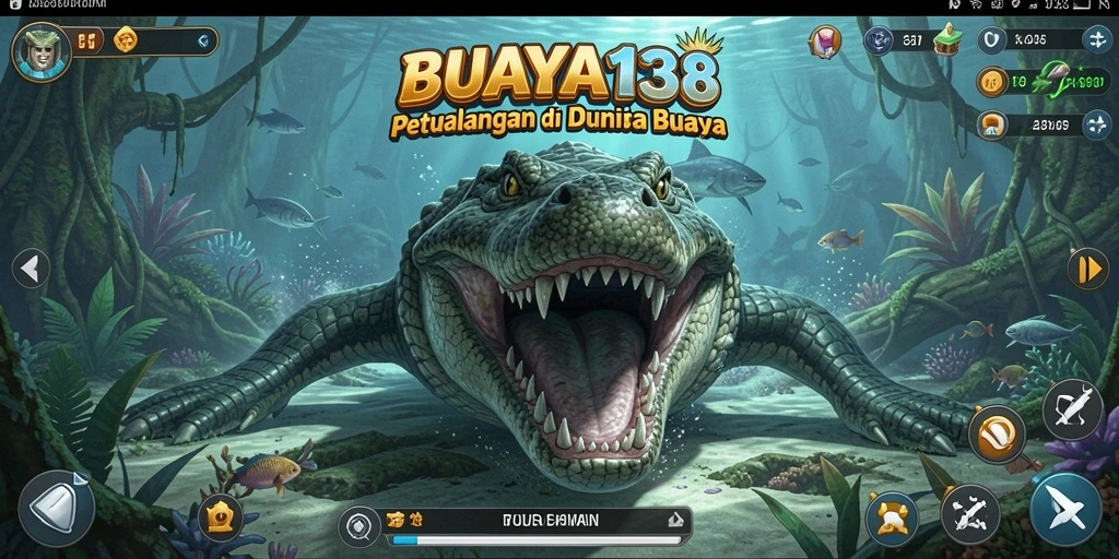 Tampilan spektakuler dari gameplay di dunia terbuka BUAYA138.