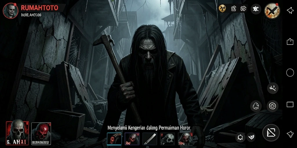 Gameplay menegangkan di dalam rumah berhantu RUMAHTOTO.