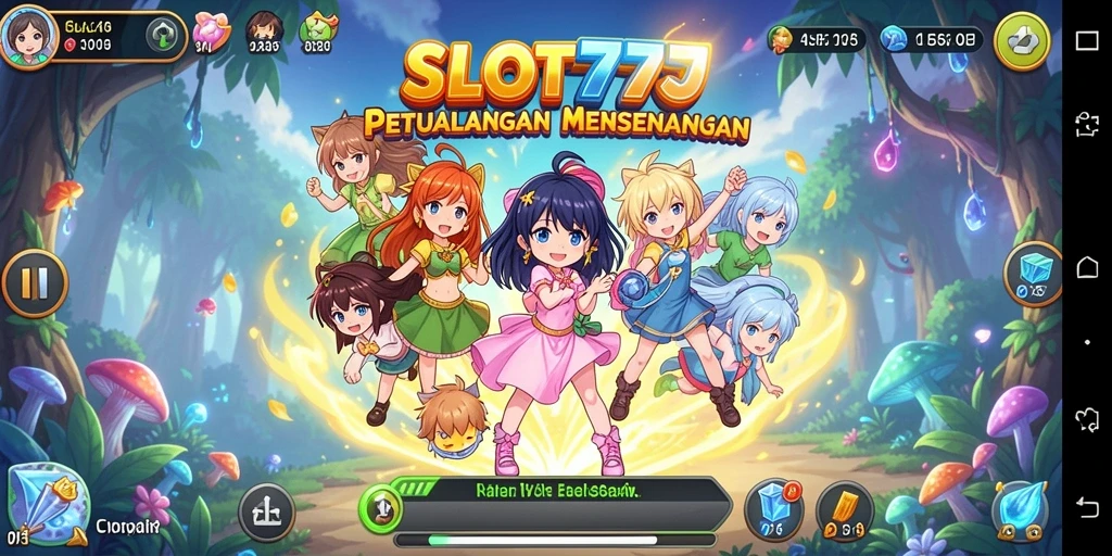 Tampilan gameplay yang menampilkan karakter anime yang menarik.